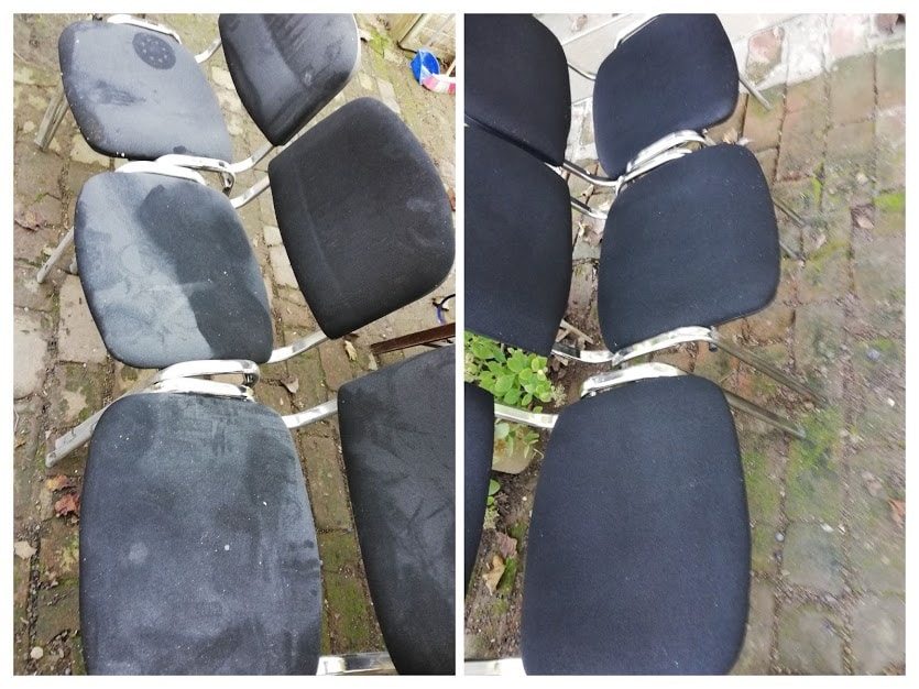 curățare scaune albastre