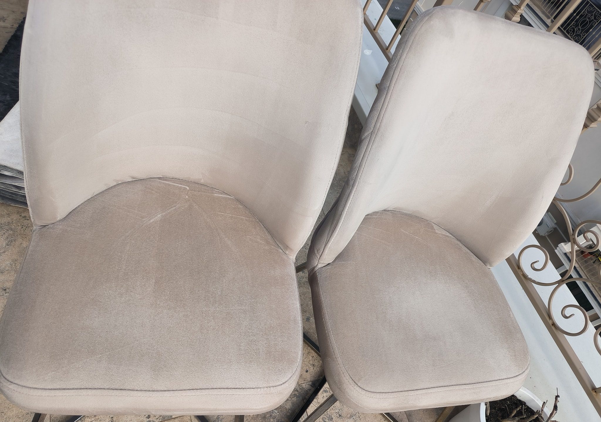 după curățarea scaunelor