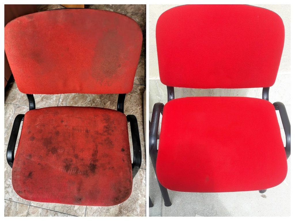 curățare scaune rosii